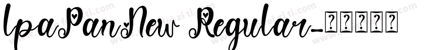 lpaPanNew Regular字体转换